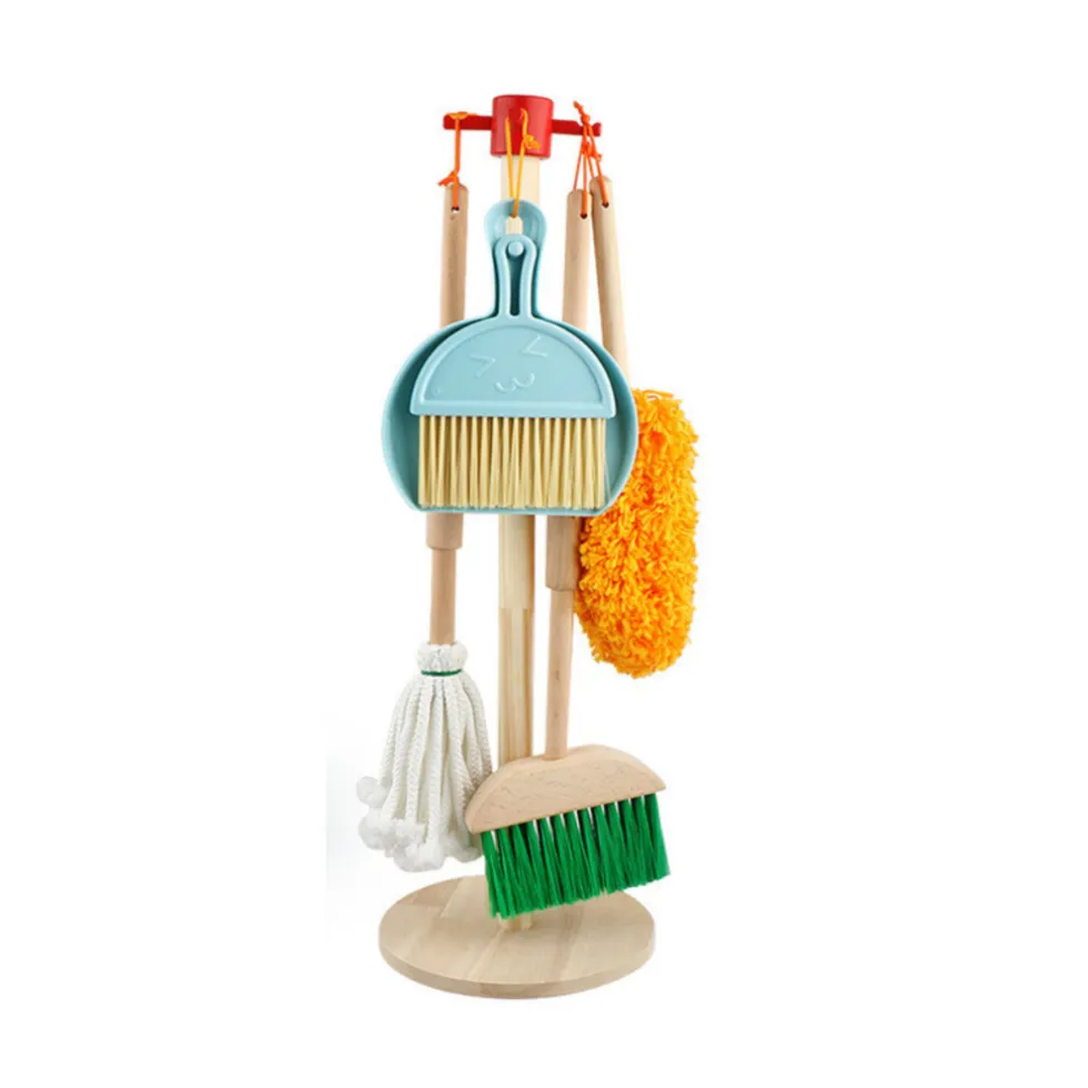 Buxibo Kinder Schoonmaak Set Houten Huishoudelijke Gereedschap Montessori