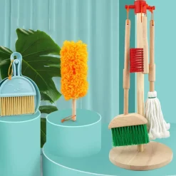 Buxibo Kinder Schoonmaak Set Houten Huishoudelijke Gereedschap Montessori