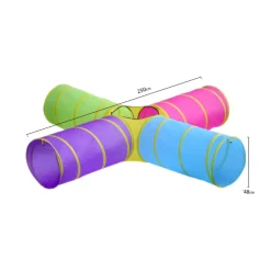 Buxibo Speeltunnel 4 Uitgangen Kinderspeelgoed/Binnenspeelgoed