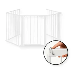 Buxibo Veiligheidshekje voor Kinderen Openhaard Hek Multifunctioneel Kachelhek