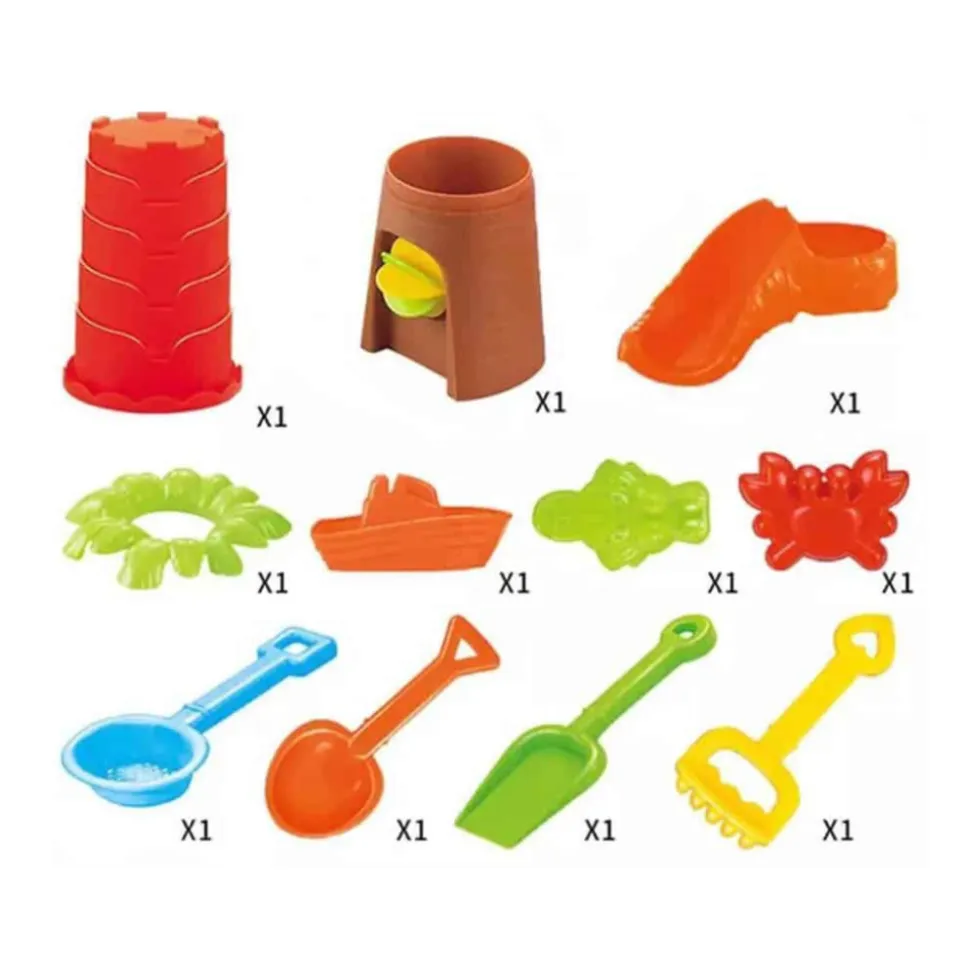 Buxibo Zandbakspeelgoed Voor Kinderen Speelset inclusief 16 Speelstukken