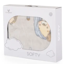 Cangaroo Softy Lovely Day Grey 110 x 140 cm Ledikantdeken