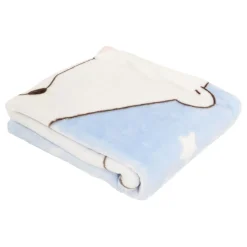 Cangaroo Softy Sweet Hugs Blue 80 x 110 cm Wiegdeken