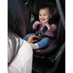 Carkids I-Size Autostoeltje Darcy 360° Draaibaar 40-150cm Isofix Zwart/Rood