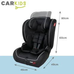 Carkids I-Size Autostoeltje Luca 76-150cm Zwart/Wit