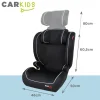 Carkids I-Size Autostoeltje Frankie 100-150cm Zwart/Wit