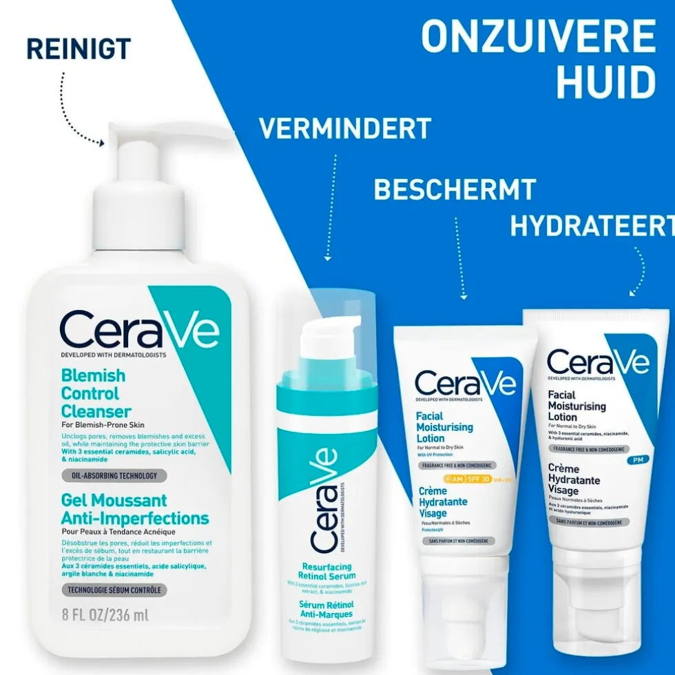 CeraVe Retinol Serum Tegen Post-Acne Vlekjes