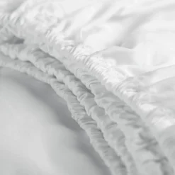 Cinderella Dubbele Splittopper Hoeslaken Katoen Weekend - white 180x210cm