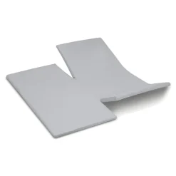 Cinderella Dubbele Splittopper Hoeslaken Katoen Weekend - light grey 180x210cm