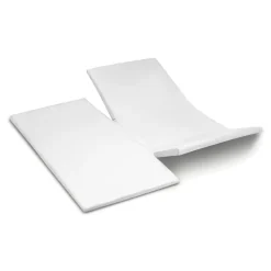 Cinderella Dubbele Splittopper Hoeslaken Katoen Satijn Sunday - white 180x210cm