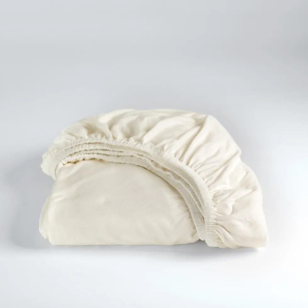 Cinderella Hoeslaken Dubbel Jersey Stretch 40cm Hoek - ivory 90x200/210cm