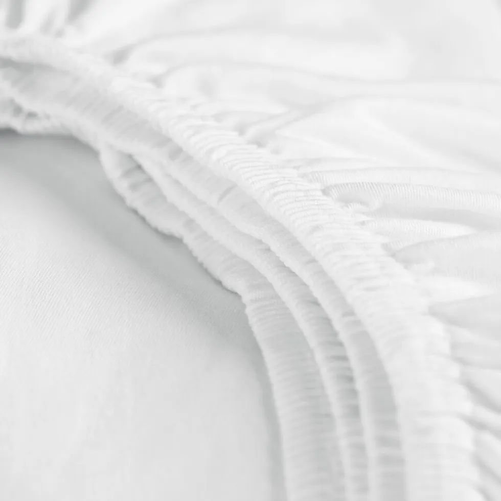 Cinderella Hoeslaken Dubbel Jersey Stretch 40cm Hoek - white 180x200/210cm