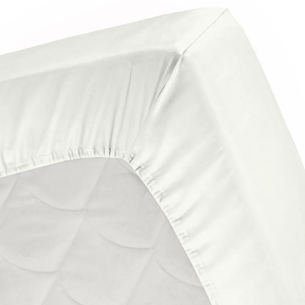 Cinderella Topper Hoeslaken Katoen Satijn - ivoor 180x210cm