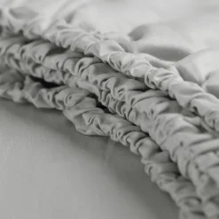 Cinderella Topper Hoeslaken Basic Katoen - light grey 180x220cm