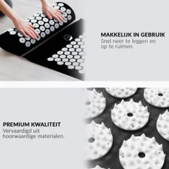 Confibel Acupressure Mat en Kussen Spijkermat + Kussen set + Triggerpoint bal