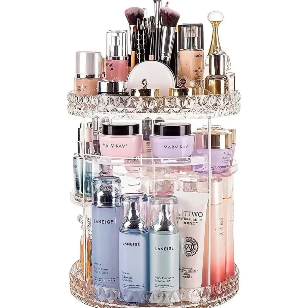 Confibel Make-up Organizer Roteerbaar 360 graden Verstelbare Lades