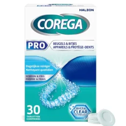 Corega Pro Dagelijkse Reiniger voor Beugels & Bitjes Tabletten