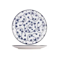 Cosy & Trendy 4 Stuks Flor Azul Dinerborden Porselein