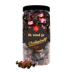 Côte d'Or Chokotoff met sticker "Ik vind je Chokotoff"