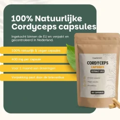 Cupplement Cordyceps Extract Capsules 400 mg