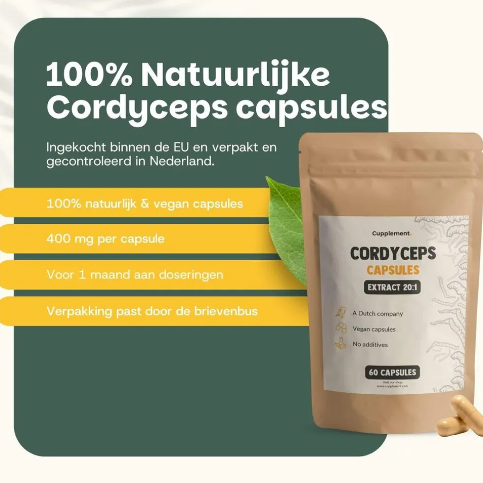 Cupplement Cordyceps Extract Capsules 400 mg