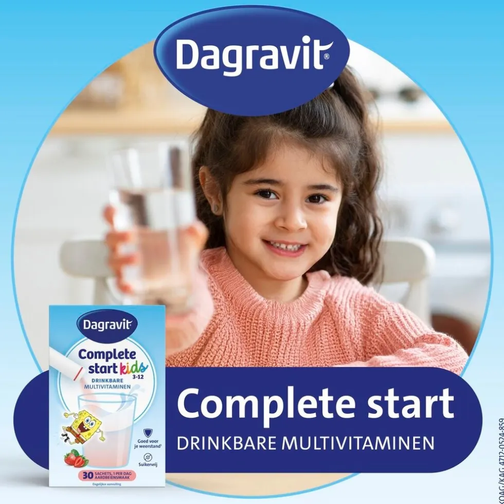 Dagravit Complete Start Kids 3-12 Drinkbare Multivitaminen Sachets