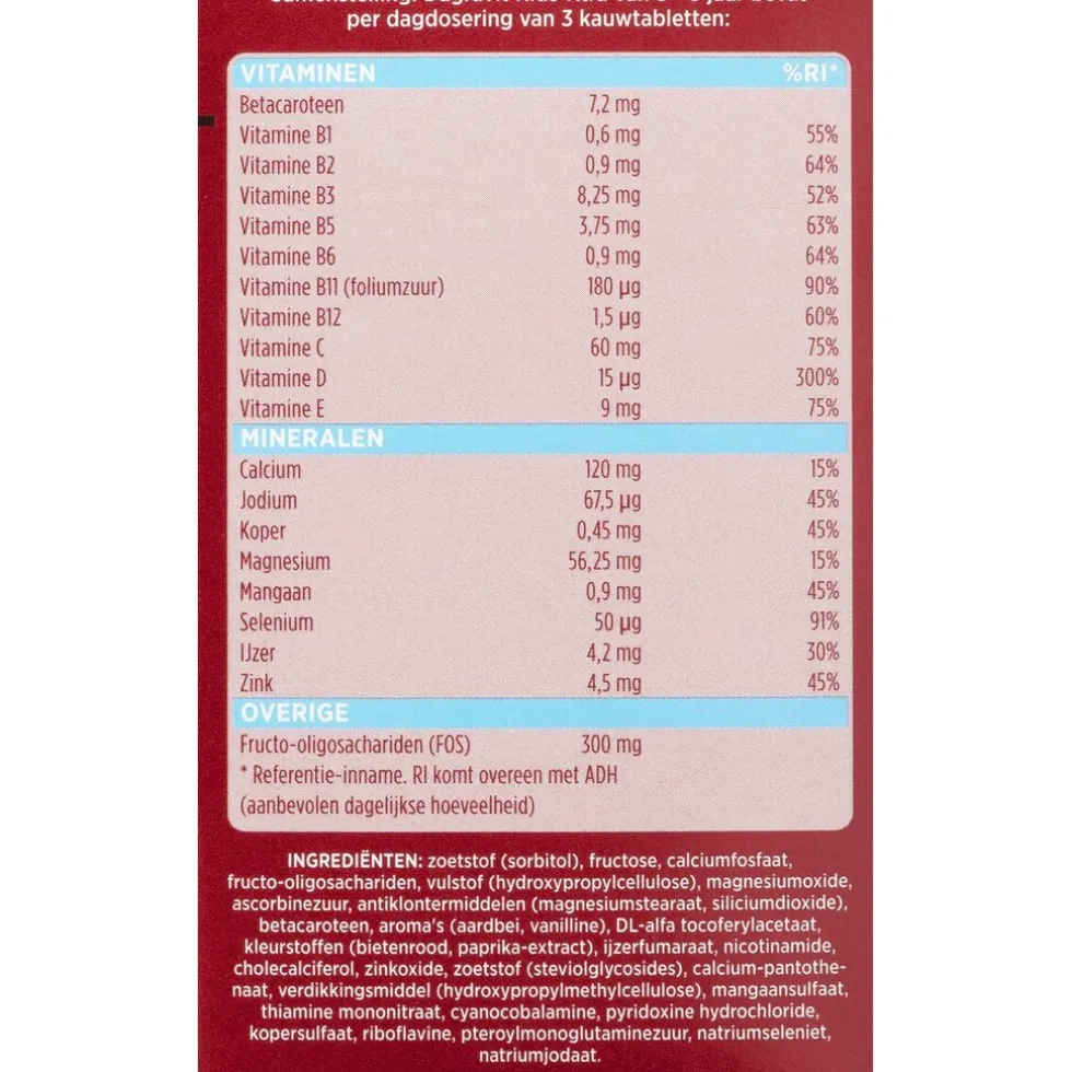 Dagravit Kids-Xtra Paw Patrol 3-5 jaar Kauwtabletten