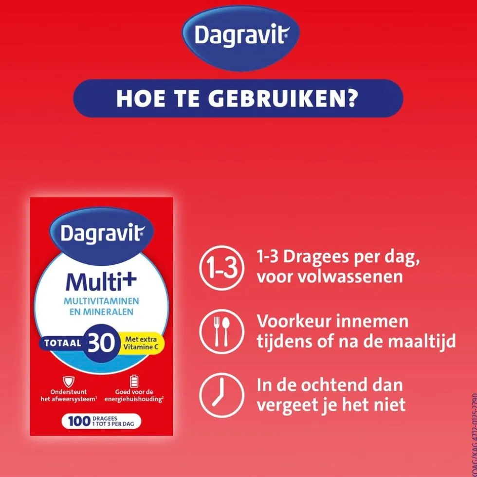Dagravit Totaal 30 Multivitaminen Dragees