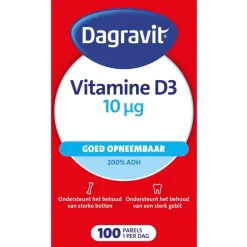 Dagravit Vitamine D3 10ug Parels