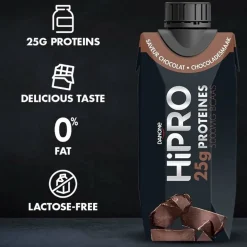 DANONE HiPRO Chocolade Proteïneshake Voordeelverpakking 24 x 330ml