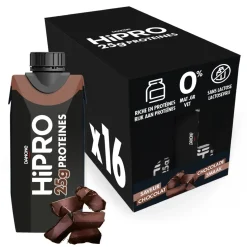 DANONE HiPRO Chocolade Proteïneshake Voordeelverpakking 16 x 330ml