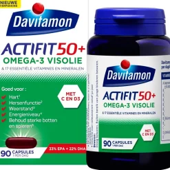 Davitamon Actifit 50+ Omega-3 Visolie Multivitamine & Mineralen Capsules