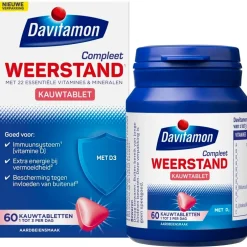 Davitamon Compleet Weerstand Aardbei Kauwtabletten