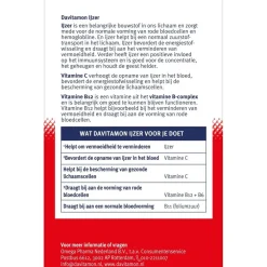 Davitamon Ijzer met Vitamine C en B12 Tabletten