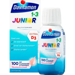 Davitamon Junior 1+ Framboos Vloeibare Vitaminen