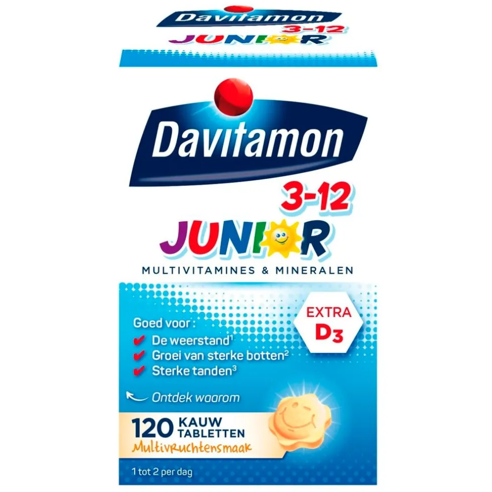 Davitamon Junior 3+ Multifruit Kauwtabletten