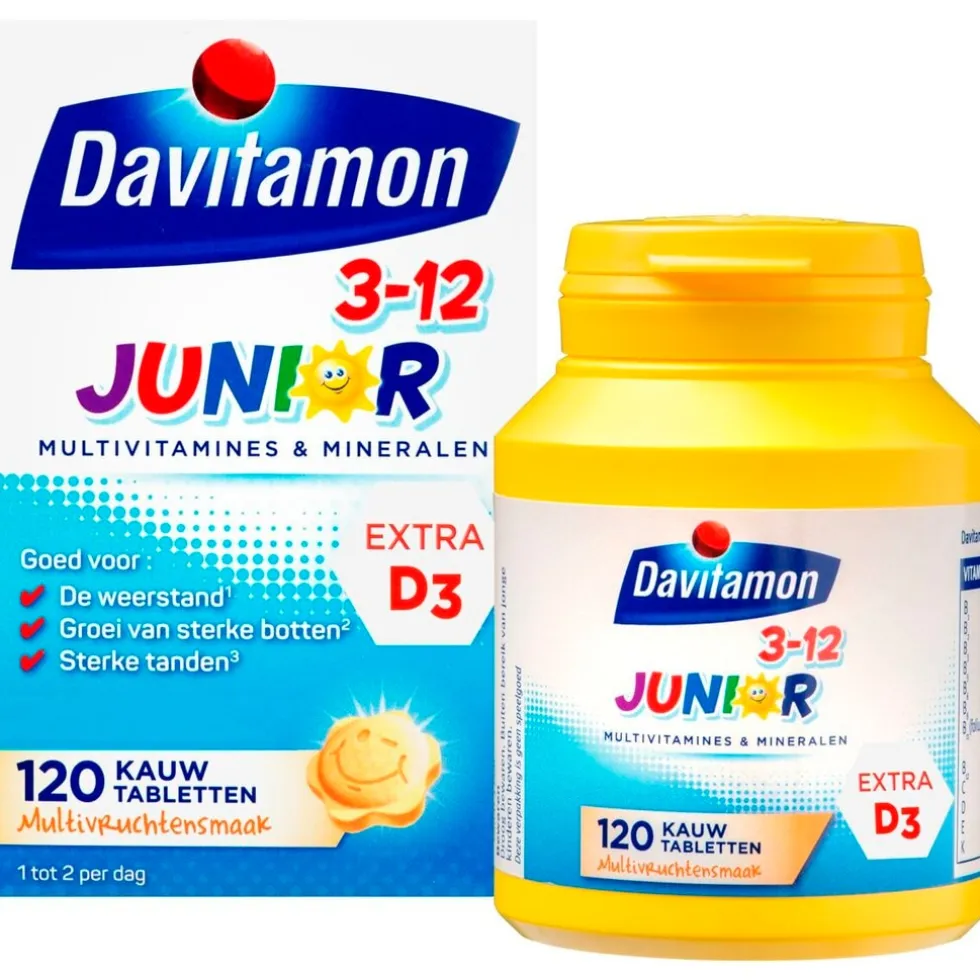 Davitamon Junior 3+ Multifruit Kauwtabletten