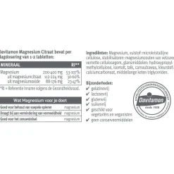 Davitamon Magnesiumcitraat + Magnesiumoxide Tabletten