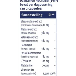 Davitamon Nachtrust 3-in-1 Capsules