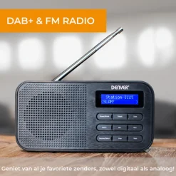 Denver DAB42B Noodradio DAB+/FM-radio met Bluetooth