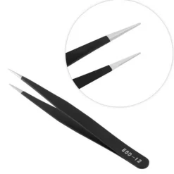 Dermarolling Black Tweezer - Wimperpincet ESD