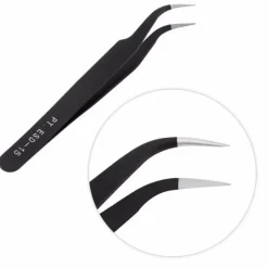 Dermarolling Black Tweezer - Wimperpincet ESD