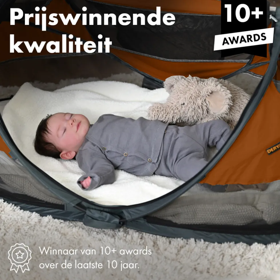 Deryan Baby Luxe Campingbedje met Zelfopblaasbare Matras