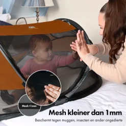 Deryan Baby Luxe Campingbedje met Zelfopblaasbare Matras