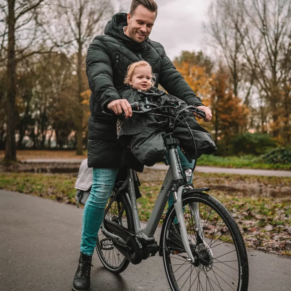 Deryan Bike-a-way Jepp/Mini Fiets Regenhoes Warme Jas En Windbreaker + regenponcho
