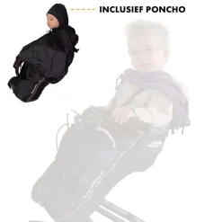 Deryan Bike-a-way Jepp/Mini Fiets Regenhoes Warme Jas En Windbreaker + regenponcho