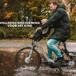 Deryan Bike-a-way Jepp/Mini Fiets Regenhoes Warme Jas En Windbreaker + regenponcho