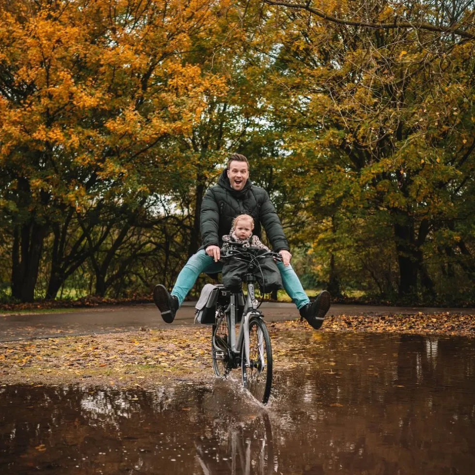 Deryan Bike-a-way Jepp/Mini Fiets Regenhoes Warme Jas En Windbreaker + regenponcho