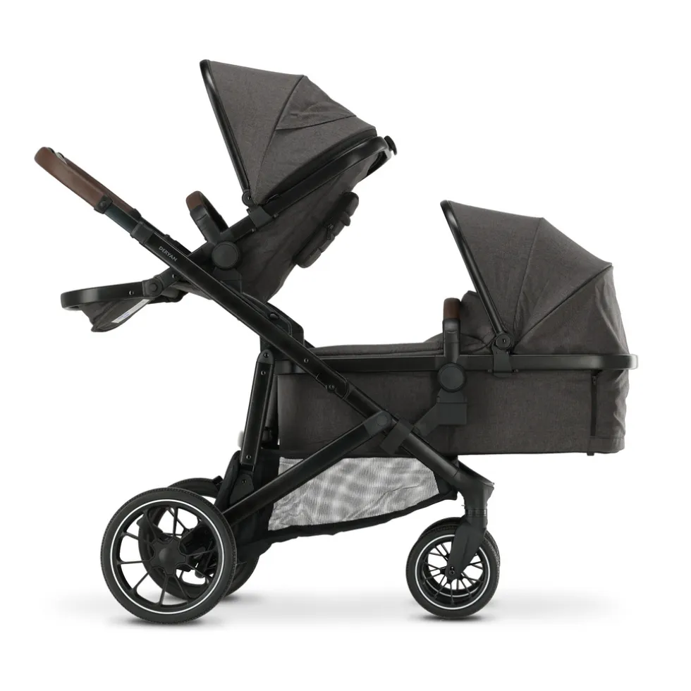 Deryan Evy V2 Kinderwagen Duo 2-in-1 met reiswieg & zitje