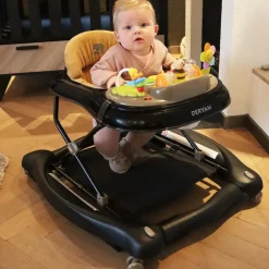 Deryan 4-in-1 inklapbare Loopstoel met speelset en dienblad